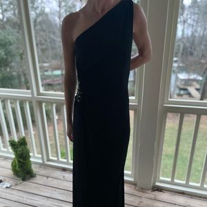 Floor length Eliza J Dress - black size 10. Worn once